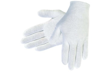 Image of MCR Safety Heavy Weight 100% Cotton Lisle Inspectors Gloves - Men's, Large, White, Straight Thumb, 8612C