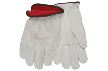 Image of MCR Safety Leather Driver Work Gloves, Insulated Premium Split Cow Leather, Fleece Lined, Straight Thumb, Tan, Medium, 3150M