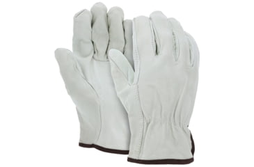 Image of MCR Safety Leather Drivers Work Gloves, CV Grade Grain Cow, Straight Thumb, Beige, XX - Large, Each, 1, 32013XXL-EA