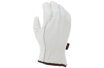 Image of MCR Safety Leather Drivers Work Gloves, Select Grade Grain Cow, Double Palm with Wing Thumb, Beige, Medium, 32113DPM