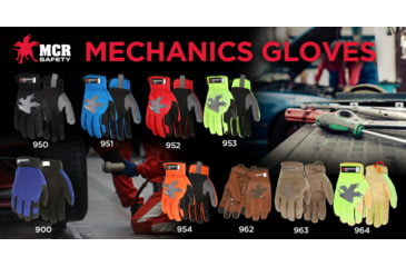 Image of MCR Safety Mechanics Gloves with TaskFit Design, Synthetic Leather Palm, Nylon and Spandex Back, Tan, X - Large, 963XL