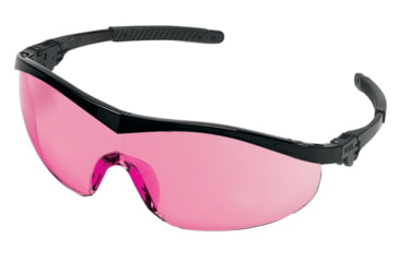 Image of MCR Safety ST1 Series Safety Glasses, Non-Slip Temple Grips, Vermillion, One Size, ST11V