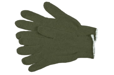 Image of MCR Safety String Knit Work Gloves, 7 Gauge Regular Weight, Cotton/Polyester, Green, Small, 9512GS