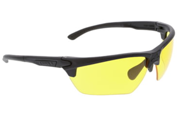 Image of MCR Safety Tier1 T123 Tactical Gear Safety Glasses, Matte Black Frame, Amber MAX6 Superior Anti-Fog Lens, One Size, T12314P