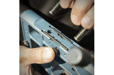 Image of MDT Remington 700 ACC Elite Short Action Chassis System, Left Hand, Blue, 106802-TBL