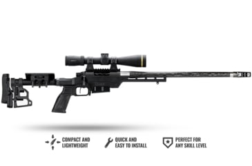 Image of MDT Tikka T1x Gen2 LSS-RF System, Right Hand, Black, 104321-BLK