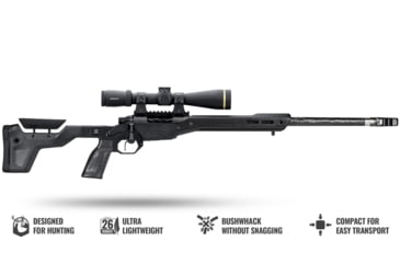 Image of MDT Tikka T3 HNT-26 Folding ARCA Rifle Chassis,Short Action, Right, Black Carbon Fiber, 106137-BCF
