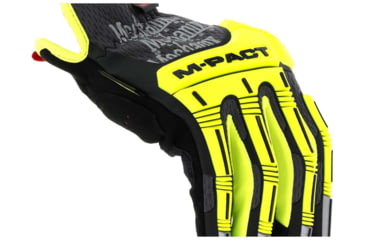 Image of Mechanix Wear M-Pact Open Cuff E5 Cut Resistant Gloves - Mens, Flourescent Yellow, Small, SMC-C91-008