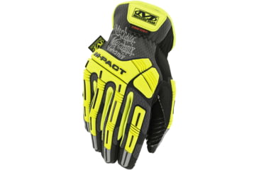 Image of Mechanix Wear M-Pact Open Cuff E5 Cut Resistant Gloves - Mens, Flourescent Yellow, Small, SMC-C91-008