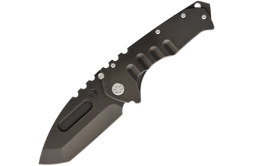 Image of Medford Praetorian Framelock Folding Knife, 3.75 black PVD coated S35VN stainless tanto blade, Black PVD coated stainless handle, MK012SPT-30PV