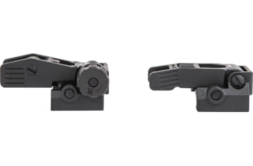Image of Meprolight FABS - Flip Back Up Rifle Sights - Aluminium -Blank Rear-Green Front, Black Body, Black, 405100