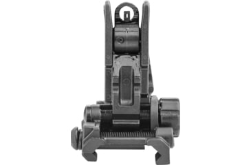Image of Meprolight FABS - Flip Back Up Rifle Sights - Aluminium -Blank Rear-Green Front, Black Body, Black, 405100