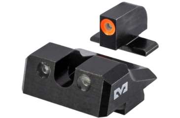 Image of Meprolight Hyper Bright Springfield Armory Echelon Fixed Tritium Night Sight Set, Black, Orange Front Sight, 0401453131