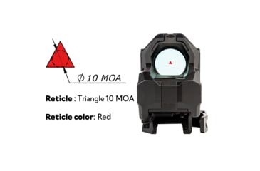 Image of Meprolight M22 1x28mm Reflex Rifle Sight, Triangle Reticle, Black, 56225000, 56225000