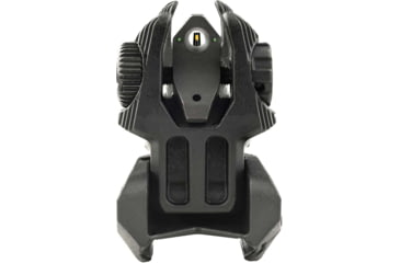 Image of Meprolight MEPRO FRBS - Self-Illuminated Flip Back-Up Rifle Sights, 2 Dot Rear / Orange Hyper Bright Front, Black, 403220