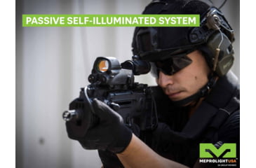 Image of Meprolight MEPRO Mor Pro M&amp;P Red Dot Sight, 2.2 MOA Bullseye Reticle, Red/IR Laser, Black, ML403804