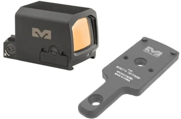 Image of Meprolight MPO PRO-F Reflex Red Dot Sight with RMR Plate for Beretta A300/1301, 1x0.95x0.7in, Green 3 MOA Dot, 33 MOA Circle, Circle and Dot, Black, 901141341