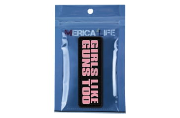 Image of Merica Life Girls Like Guns Too Patch, 3.25 x 1, GLGT