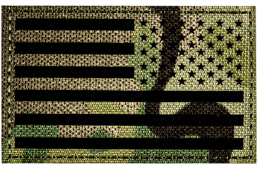 Image of Merica Life Reflective Fabric US Flag Reverse Patch, Multi-Cam, 3 x 2in, REF-MC-FLAG-REV