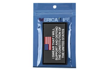Image of Merica Life Support and Defend the Constitution Patch, 3 x 2, SDC