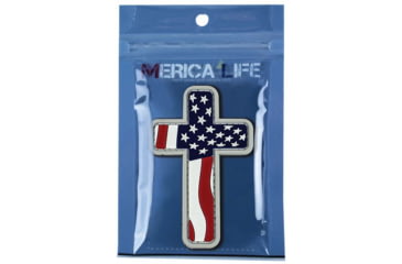 Image of Merica Life US Flag Cross Patch, 2.2 x 3.8, USFLAG-CROSS