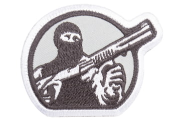 Image of Mesa Tactical Embroidered Patch, Guy Logo, White and Gray, 95500