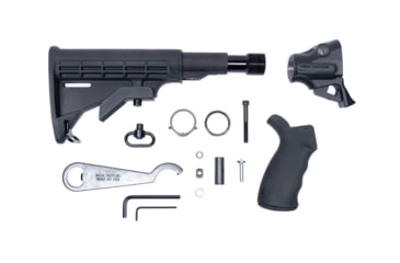 Image of Mesa Tactical Semi Auto LEO Gen II Tele Hydro Recoil Collapsible Shotgun Stock Kit, Remington V3, Standard Damping, 12 Gauge, Black, 95860