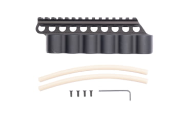 Image of Mesa Tactical SureShell Aluminum Carrier and Rail for Rem V3, 6-Shell, 12-GA, 5.75 in, Black, 94060