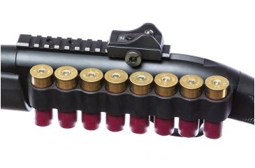 Image of Mesa Tactical SureShell Aluminum Carrier for FN SLP, 12-GA, Black, 8-shell, 90130