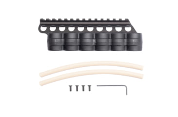 Image of Mesa Tactical SureShell Polymer Carrier and Rail for Rem V3, 6-Shell, 12-GA, 5.75 in, Black, 94050