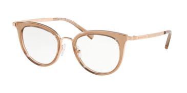 Image of Michael Kors ARUBA MK3026 Bifocal Prescription Eyeglasses, 50mm, Rose Gold, MK3026-3501-50-BI