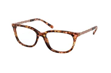 Image of Michael Kors MEXICO CITY MK4065 Progressive Prescription Eyeglasses, 52mm, New Treasure Pink Fleck Tortoise, MK4065-3280-52-PRO