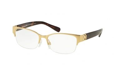 Image of Michael Kors TABITHA VI MK7006 Single Vision Prescription Eyeglasses 1072-50 - Satin Gold/Tortoise Frame