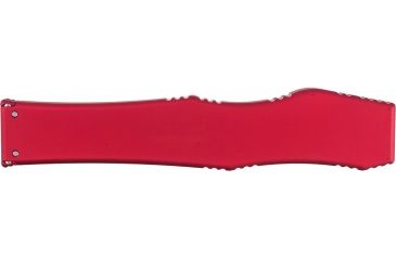 Image of Microtech Halo V TE OTF Automatic Knife, Red Handle, Black Tactical Plain X-MT150-1RD