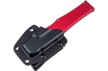 Image of Microtech Halo V TE OTF Automatic Knife, Red Handle, Black Tactical Plain X-MT150-1RD