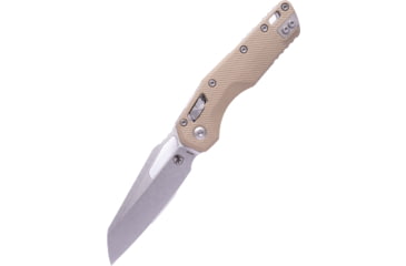 Image of Microtech MSI Fluted G-10 STW STD 3.88in Folding Knife, Tan, 210-10FLGTTA