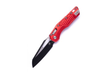 Image of Microtech MSI S/E Black Standard Aluminum Frag 3.88in Folding Knife, Red, 210-1FRRD