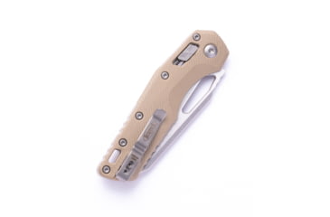 Image of Microtech MSI S/E Fluted G-10 Stonewash Partial Serrated 3.88in Folding Knife, Tan, 210-11FLGTTA