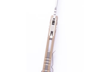 Image of Microtech MSI S/E Fluted G-10 Stonewash Partial Serrated 3.88in Folding Knife, Tan, 210-11FLGTTA