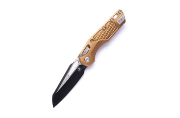 Image of Microtech MSI S/E Standard Aluminum Frag 3.88in Folding Knife, Manual Folder, Tan/Black, 210-1FRTA