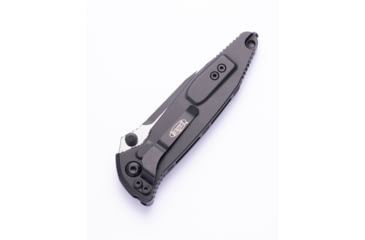 Image of Microtech SOCOM ELITE S/E-M BLACK TACTICAL PARTIAL SERRATED, Black, 160-2T