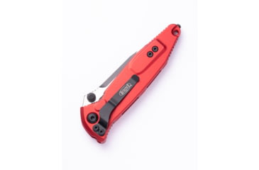 Image of Microtech Socom Elite S/E-M Standard 4in Folding Knife, Manual Folder, Red/Black, 160-1RD