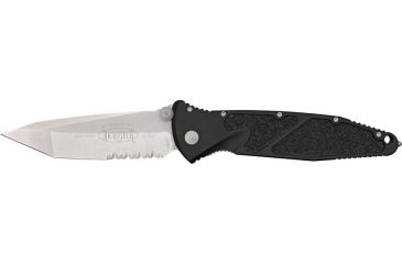 Image of Microtech SOCOM Elite TE Folding Knife, Black Handle, Stonewash Combo MT161-11