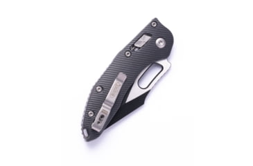 Image of Microtech Stitch Ram Lok S/E Black Full Serrate Fluted G-10 3.71in Folding Knife, Black, 169RL-3FLGTBK