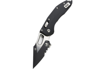Image of Microtech Stitch S/E Ram - Lok Black Painted Blade Fluted G-10 STD 3.71in Folsing Knife, Black, 169RL-2FLGTBK