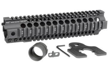 Image of Midwest Industries 10in Combat Rail T-Series One Piece Free Float Handguard, Black, MI-CRT-10.0