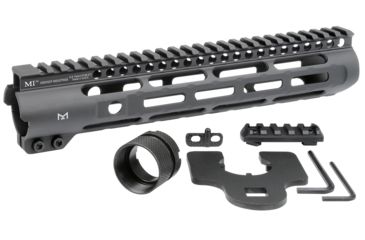 Image of Midwest Industries AR-15/M16 SLH Free Float Slim Line Handguard, 10.5 inches, Black, MI-SLH-10.5
