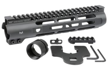 Image of Midwest Industries AR-15/M16 SLH Free Float Slim Line Handguard, 9.25 inches, Black, MI-SLH-9.25