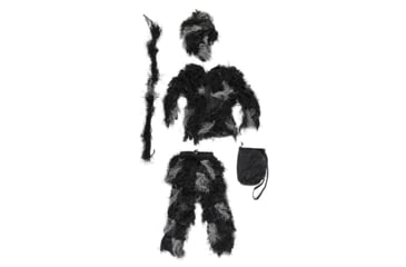 Image of MIL-TEC Fire-Resistant 4-Piece Ghillie Suit - Unisex, Night Camo, Extra Large/2XL, 11961880-003