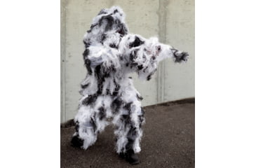 Image of MIL-TEC Fire-Resistant 4-Pc. Ghillie Suit, Snow Camo, Extra Large/2XL, 11962007-003